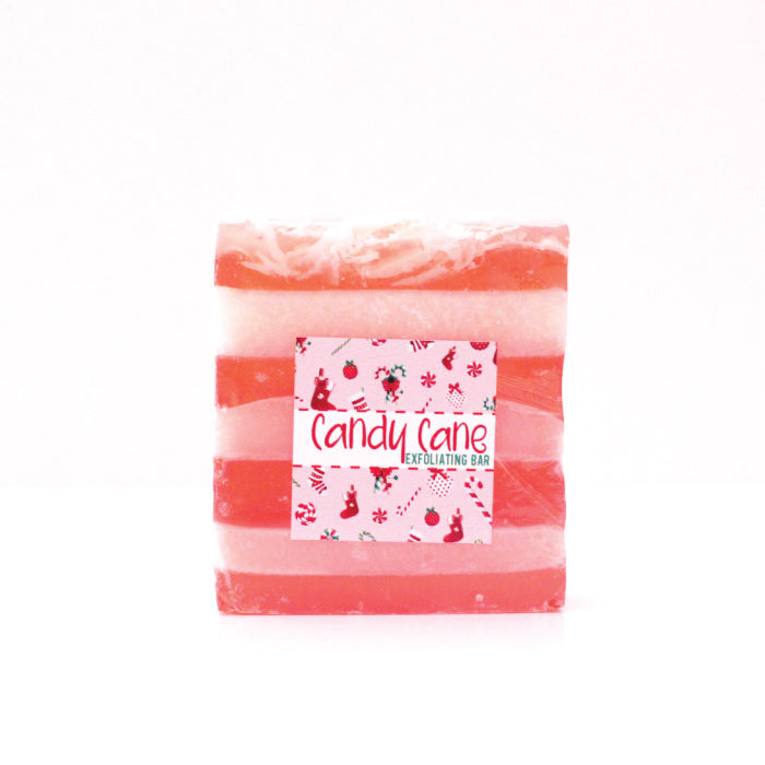 Candy Cane Exfoliating Bar